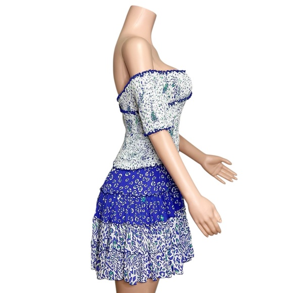 POUPETTE ST BARTH Soledad Mini Dress, Blue St Tropez, Small - Picture 10 of 15